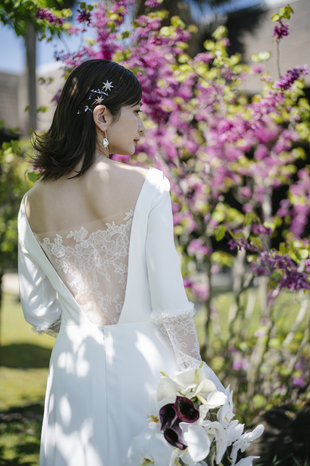 春，庭園，ソロ